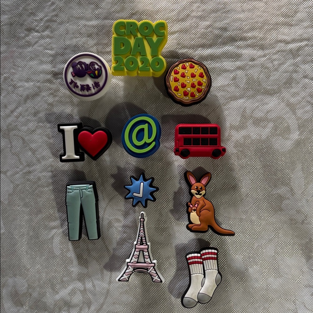 CROCS Jibbitz Charms~10 pc. bundle “23 Days of CROCTOBER” limited edition